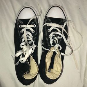 Converse black high tops